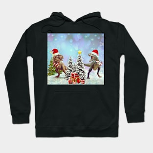 merry christmas Dinosaurs! Hoodie